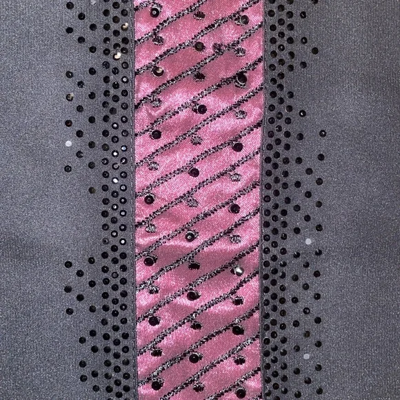 Hand Sewn Women's Modest Black and Fuchsia Abaya Muslim Dress - Picture 8 of 11